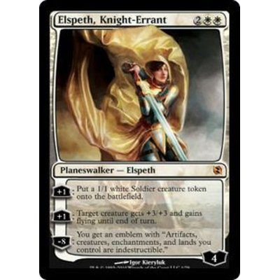 [EX+]遍歴の騎士、エルズペス/Elspeth, Knight-Errant《英語》【Duel Decks: Elspeth vs. Tezzeret】