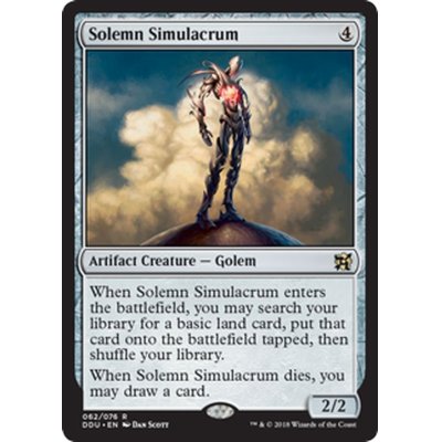 真面目な身代わり/Solemn Simulacrum《英語》【Duel Decks: Elves vs. Inventors】