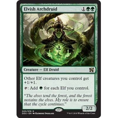 [EX+]エルフの大ドルイド/Elvish Archdruid《英語》【Duel Decks: Elves vs. Inventors】