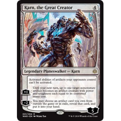 (FOIL)大いなる創造者、カーン/Karn, the Great Creator《英語》【WAR】