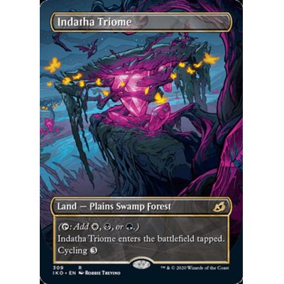 (FOIL)(ショーケース枠)インダサのトライオーム/Indatha Triome《英語》【IKO】