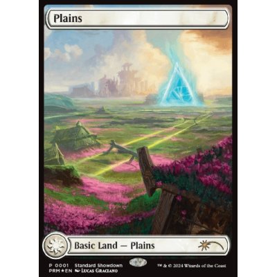 (FOIL)(フルアート)(0001)平地/Plains《英語》【PRM】