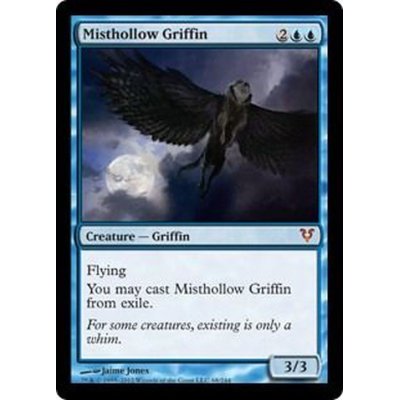 [EX+]霧虚ろのグリフィン/Misthollow Griffin《英語》【AVR】