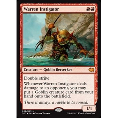 巣穴の煽動者/Warren Instigator《英語》【Duel Decks: Merfolk vs. Goblins】