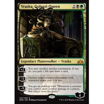 [EX+]ゴルガリの女王、ヴラスカ/Vraska, Golgari Queen《英語》【GRN】