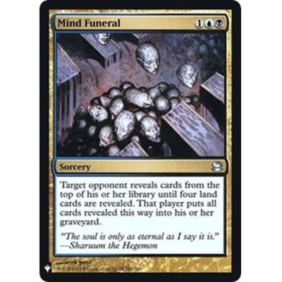 精神の葬送/Mind Funeral《英語》【Reprint Cards(Mystery Booster FOIL)】