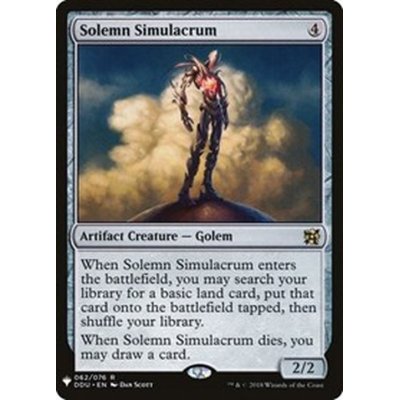 真面目な身代わり/Solemn Simulacrum《英語》【Reprint Cards(Mystery Booster)】