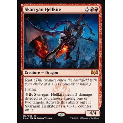 (FOIL)スカルガンのヘルカイト/Skarrgan Hellkite《英語》【RNA】