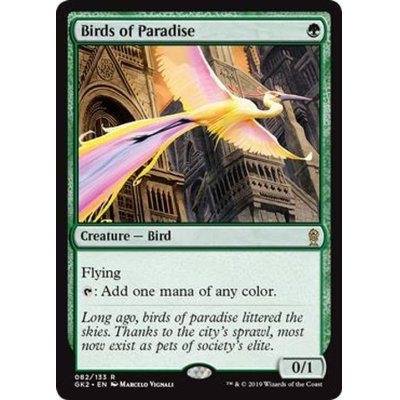 [EX+]極楽鳥/Birds of Paradise《日本語》【Ravnica Allegiance: Guild Kits(Gruul)】