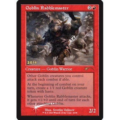 (FOIL)(2014)ゴブリンの熟練扇動者/Goblin Rabblemaster《英語》【PRM】