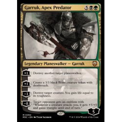 画像1: [EX+](リップルFOIL)頂点捕食者、ガラク/Garruk, Apex Predator《英語》【M3C】