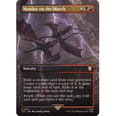 (FOIL)(フルアート)Mordor on the March《英語》【LTC】