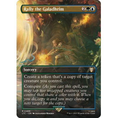 (FOIL)(フルアート)Rally the Galadhrim《英語》【LTC】