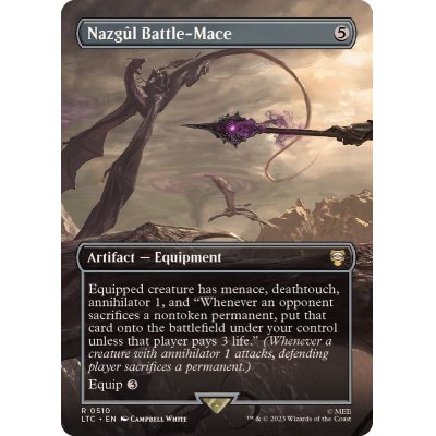 (FOIL)(フルアート)Nazgul Battle-Mace《英語》【LTC】