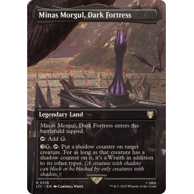 (FOIL)(フルアート)Minas Morgul, Dark Fortress《英語》【LTC】