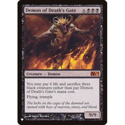 死の門の悪魔/Demon of Death's Gate《英語》【Reprint Cards(The List)】