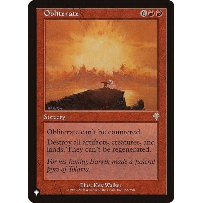 [EX+]抹消/Obliterate《英語》【Reprint Cards(The List)】