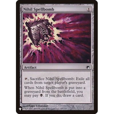 虚無の呪文爆弾/Nihil Spellbomb《英語》【Reprint Cards(The List)】