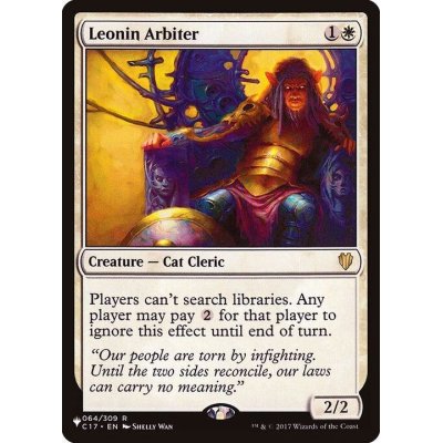 レオニンの裁き人/Leonin Arbiter《英語》【Reprint Cards(The List)】