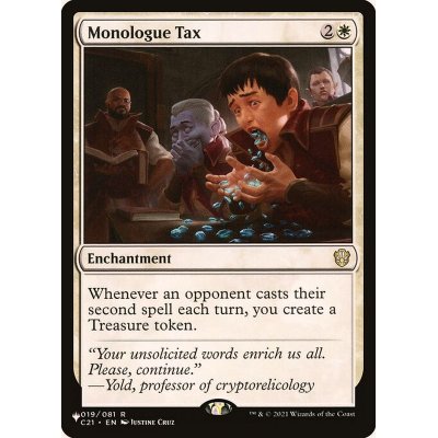 独演の代償/Monologue Tax《英語》【Reprint Cards(The List)】