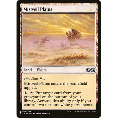 霧覆いの平地/Mistveil Plains《日本語》【Reprint Cards(The List)】