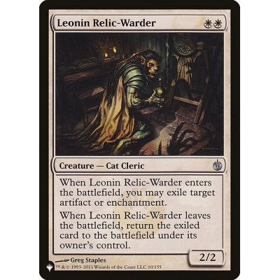 レオニンの遺物囲い/Leonin Relic-Warder《英語》【Reprint Cards(The List)】