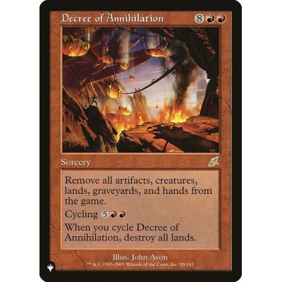 滅殺の命令/Decree of Annihilation《英語》【Reprint Cards(The List)】