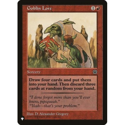 [EX+]ゴブリンの知識/Goblin Lore《英語》【Reprint Cards(The List)】