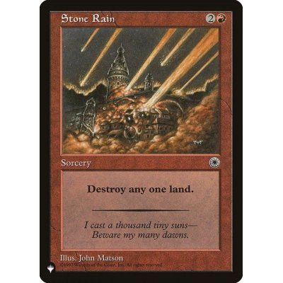 石の雨/Stone Rain《英語》【Reprint Cards(The List)】