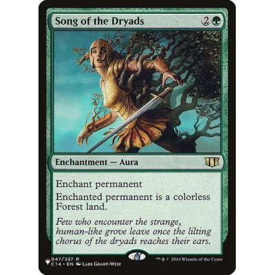 ドライアドの歌/Song of the Dryads《英語》【Reprint Cards(The List)】