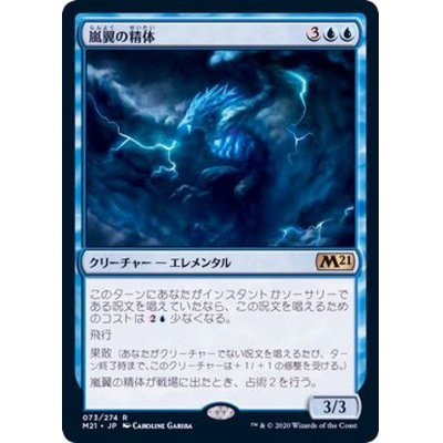 (FOIL)嵐翼の精体/Stormwing Entity《日本語》【M21】