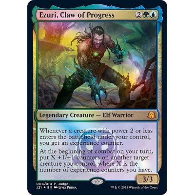 (FOIL)進化の爪、エズーリ/Ezuri, Claw of Progress《英語》【Judge Promos】