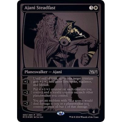 [EX+](FOIL)(2014)不動のアジャニ/Ajani Steadfast《英語》【SDCC】