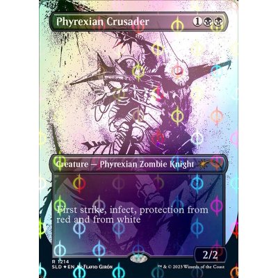 [EX+](ステップアンドコンプリートFOIL)(1214)ファイレクシアの十字軍/Phyrexian Crusader《英語》【SLD】