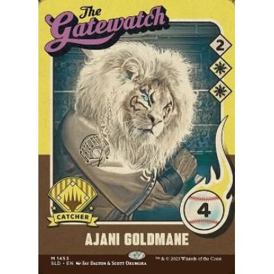 (FOIL)(1453)黄金のたてがみのアジャニ/Ajani Goldmane《英語》【SLD】