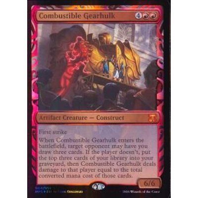 [EX](部分光沢FOIL)焼却の機械巨人/Combustible Gearhulk《英語》【MPS】