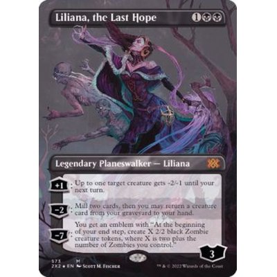 [EX+](テクスチャーFOIL)最後の望み、リリアナ/Liliana, the Last Hope《英語》【2X2】