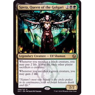 [EX+]ゴルガリの女王、サヴラ/Savra, Queen of the Golgari《英語》【Guilds of Ravnica: Guild Kits(Golgari)】