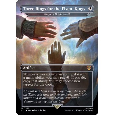 (サージFOIL)エルフの王の三つの指輪/Three Rings for the Elven-Kings　//　ブライトハースの指輪/Rings of Brighthearth《英語》【LTC】