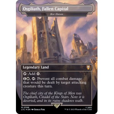 (サージFOIL)墜ちたる都、オスギリアス/Osgiliath, Fallen Capital　//　コーの安息所/Kor Haven《英語》【LTC】