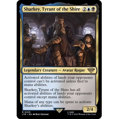 (FOIL)ホビット庄の圧制者、シャーキー/Sharkey, Tyrant of the Shire《英語》【LTR】