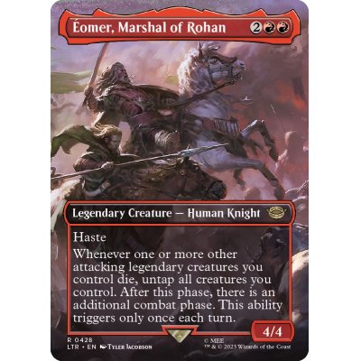 [EX+](FOIL)(フルアート)ローハンの軍団長、エオメル/Eomer, Marshal of Rohan《英語》【LTR】