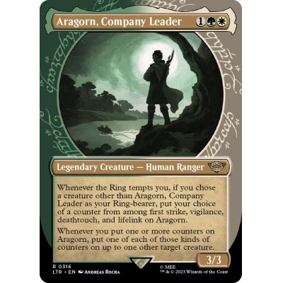 (FOIL)(ショーケース枠)一行のリーダー、アラゴルン/Aragorn, Company Leader《英語》【LTR】