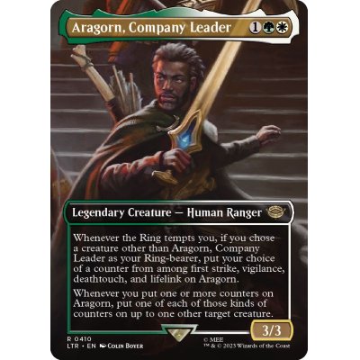 (FOIL)(フルアート)一行のリーダー、アラゴルン/Aragorn, Company Leader《英語》【LTR】