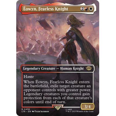 (FOIL)(フルアート)恐れを知らぬ騎士、エオウィン/Eowyn, Fearless Knight《英語》【LTR】