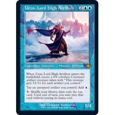 [EX+](エッチングFOIL)(旧枠仕様)最高工匠卿、ウルザ/Urza, Lord High Artificer《英語》【MH2】