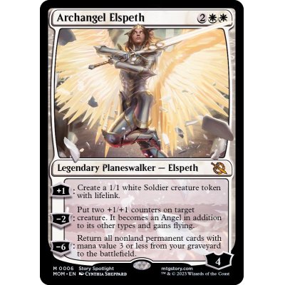 (FOIL)大天使エルズペス/Archangel Elspeth《英語》【MOM】