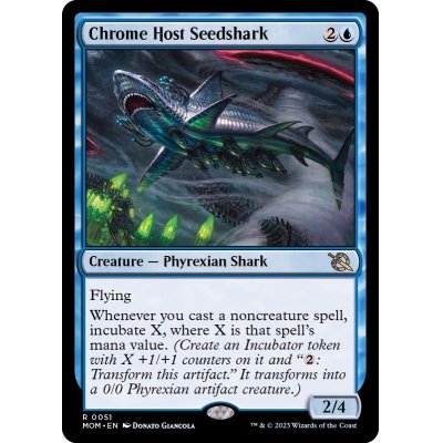 (FOIL)金属の徒党の種子鮫/Chrome Host Seedshark《英語》【MOM】