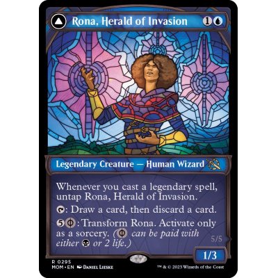 (FOIL)(ショーケース枠)侵攻の伝令、ローナ/Rona, Herald of Invasion《英語》【MOM】