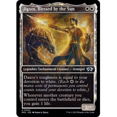 (ダブルレインボウFOIL)太陽に祝福されしダクソス/Daxos, Blessed by the Sun《英語》【MUL】